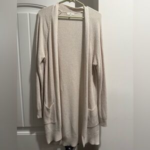 Sweater Knit Long Cardigan